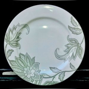 Vintage Discontinued 1990s NAUTICA Tableware TISBURY TAUPE Paisley Dinner Plate